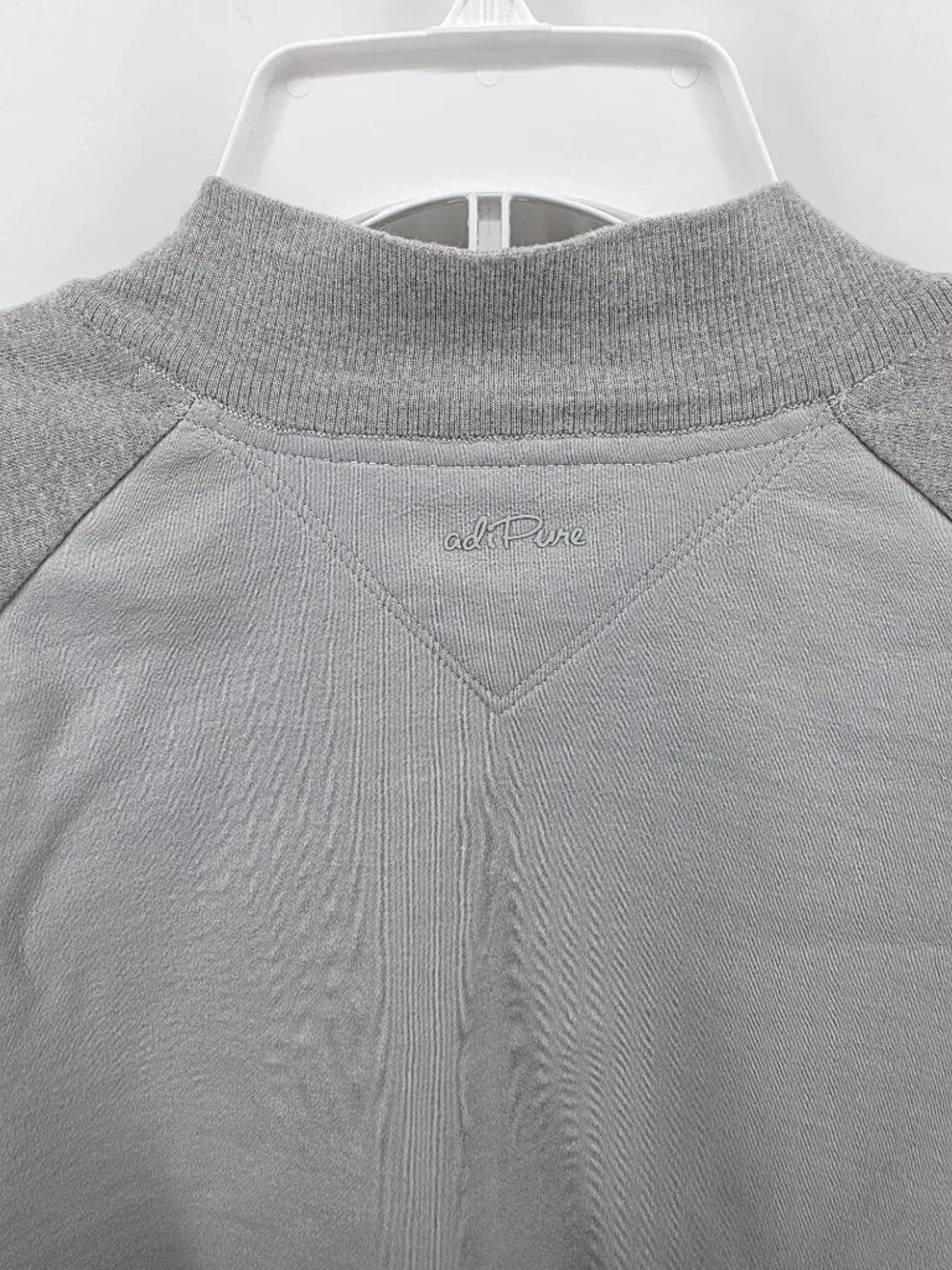 Adidas‎ Adi Pure Grey Full Zip Sweater Jacket – Men's XL – Mixed Knit